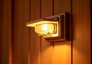 Image showing the interior lighting and ventilation details in The Laurentian Series sauna